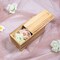 Vintage Wood Box with Slide Lid, 7.8'' x 3.9'' x 3.1'' Keepsake Storage Wooden Box, Rustic Wood Gift Boxes for Art Hobbies, DIY Lovers, Desk Organizers, Cards and Home Decorations